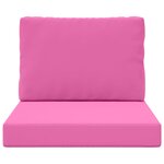 vidaXL Coussin de canapé d'extérieur 2 Pièces Rose Polyester