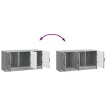 vidaXL Meuble TV Sonoma gris 99 x 34 5 x 47 cm Bois d'ingénierie