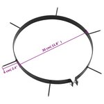 vidaXL Colliers aérateurs de pelouse 5 Pièces avec pointes Ø 30 cm fer