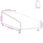 vidaXL Housse de meubles d'extérieur 203 x 81 x 63 cm