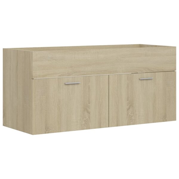 vidaXL Armoire d'évier Chêne sonoma 100x38 5x46 cm Bois d’ingénierie
