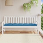 vidaXL Coussin de banc de jardin bleu mélangé 180x50x7 cm tissu