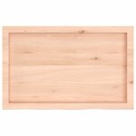 vidaXL Étagère murale 80x50x(2-6) cm bois de chêne massif non traité