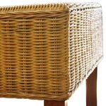 vidaXL Chaises à manger lot de 2 marron rotin naturel