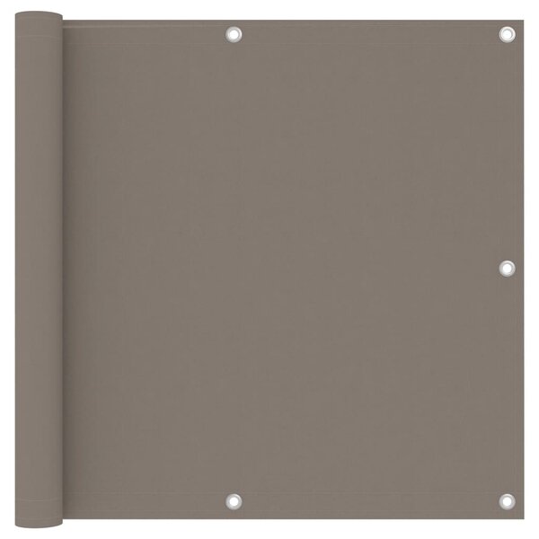 vidaXL Écran de balcon Taupe 90x500 cm Tissu Oxford