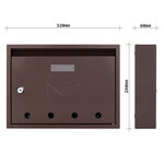 Profirst mail pm 100 boîte aux lettres marron