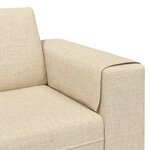 vidaXL Canapé de salon 3 Pièces Crème Polyester
