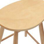 vidaXL Chaises de salle à manger 2 Pièces Naturel 46 x 37 x 63 cm