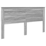 vidaXL Lit de Rangement Gris Sonoma 200 x 200 cm Bois d'ingénierie