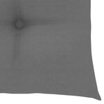 vidaXL Chaises de jardin avec coussins gris lot de 3 Bois teck massif