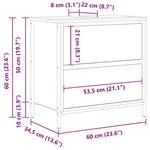 vidaXL Meuble de salle de bain lavabo et tiroirs chêne sonoma