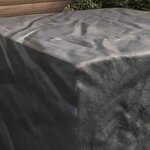 vidaXL Housse pour mobilier d'extérieur Noir 150 x 150 x 75 cm 600D