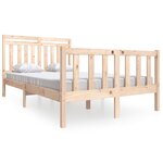 vidaXL Cadre de lit sans matelas bois massif 120x200 cm