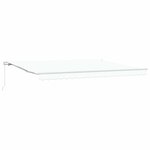 vidaXL Auvent Blanc 4 5 × 3 m Polyester et métal