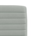vidaXL Chaises à manger lot de 4 Gris clair Velours
