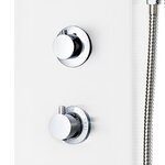 vidaXL Panneau de douche aluminium 20x44x130 cm blanc