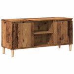 vidaXL Meuble TV vieux bois 102x35x50 cm bois d'ingénierie