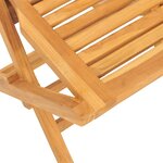 vidaXL Ensemble à manger de jardin 7 Pièces Bois de teck solide