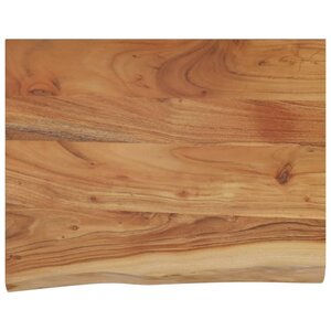vidaXL Étagère murale rectangulaire massif acacia bordure assortie
