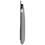 vidaXL Tête de lit suspendue Gris clair Tissu