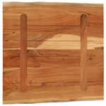 vidaXL Dessus de bureau 80x80x2 5 cm carré bois massif d'acacia