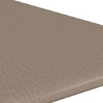 vidaXL Panneaux muraux 12 Pièces Cappuccino 30x30 cm Similicuir 0 54 m²