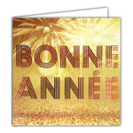 Carte Meilleurs Vœux avec Enveloppe Blanche 15x15cm