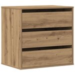 vidaXL Commode d'angle chêne artisanal 60x41x58 cm bois d'ingénierie