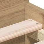 vidaXL Cadre de lit sans matelas Chêne artisanal 75x190 cm Bois d'ingénierie