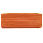 vidaXL Jardinière cire marron 70x70x26 5 cm bois de pin massif