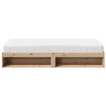 vidaXL Lit de jour avec matelas 90x190 cm bois de pin massif