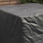 vidaXL Housse pour mobilier d'extérieur Noir 125 x 125 x 74 cm 420D