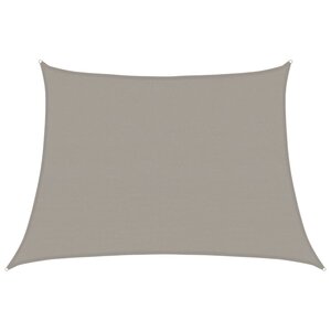 vidaXL Voile d'ombrage 160 g/m² trapèze gris clair 4/5x3 m PEHD