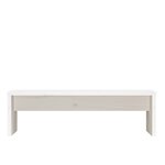vidaXL Support de moniteur Blanc 50x27x15 cm Bois de pin solide