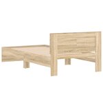 vidaXL Cadre de lit sans matelas avec tête de lit 100x200 cm