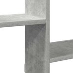 vidaXL Étagère cube murale 5 compartiments gris béton bois ingénierie