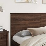 vidaXL Tête de lit Chêne brun 200 cm Bois d'ingénierie