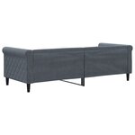 vidaXL Lit de repos gris foncé 80x200 cm velours