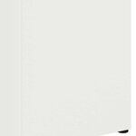 vidaXL Porte-parapluie Blanc 15 5 x 15 5 x 49 cm Métal