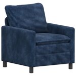 vidaXL Canapé Bleu marine 76 x 81 x 87 5 cm Polyester