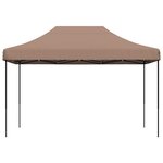 vidaXL Tente de fête 279 x 410 x 315 cm Marron Tissu Oxford