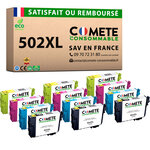 502XL - 12 cartouches compatibles pour Epson 502XL - COMETE