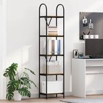 vidaXL Étagère Chêne fumé 40 x 30 x 183 cm Bois d'ingénierie