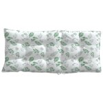 vidaXL Coussins de chaise à dossier haut lot de 4 modèle de feuille