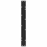 vidaXL Pieds de table à manger en V 3 pièces Noir 80 x (72-73 3) cm Acier