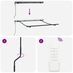 vidaXL Cadre de Store Électrique Rétractable 2.5x2 m Métal