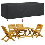 vidaXL Housse pour mobilier d'extérieur Noir 300 x 110 x 70 cm 600D