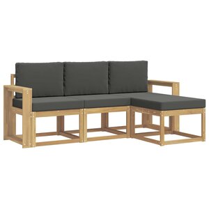 vidaXL Ensemble de canapés d'extérieur 4 pc