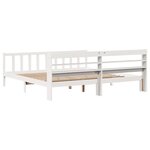 vidaXL Cadre de lit sans matelas blanc 180x200 cm bois massif de pin