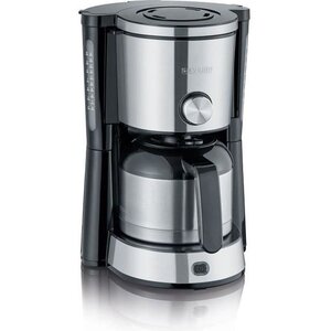 Cafetière filtre isotherme - 8 tasses - 1 L - 1 000 W - Sélecteur d'arôme - Inox/Noir